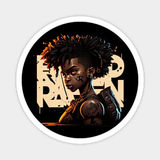 afrikan warrior Magnet